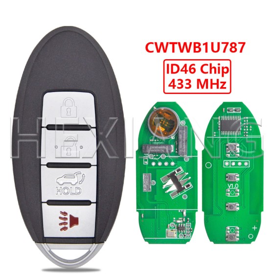 2017-2018 Nissan Armada / 4-Button Smart Key / CWTWB1U787 (AFTERMARKET)